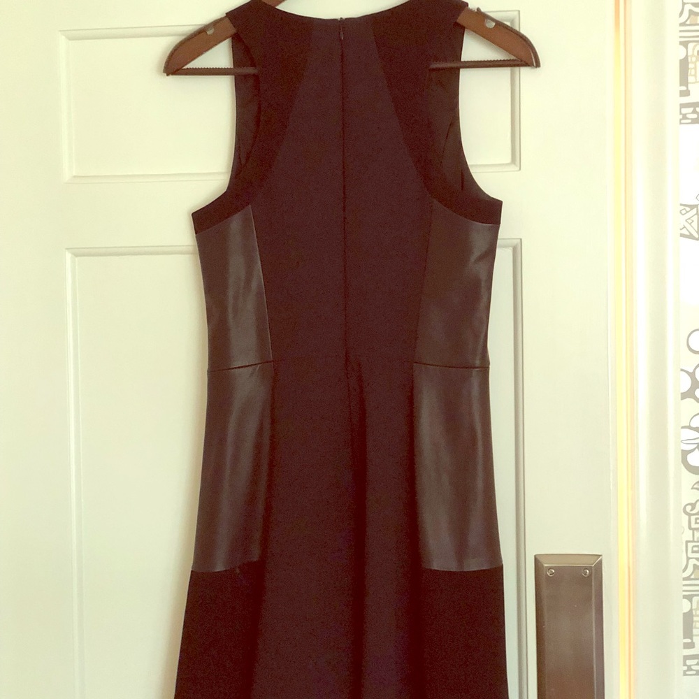 Rag & Bone leather paneled dress